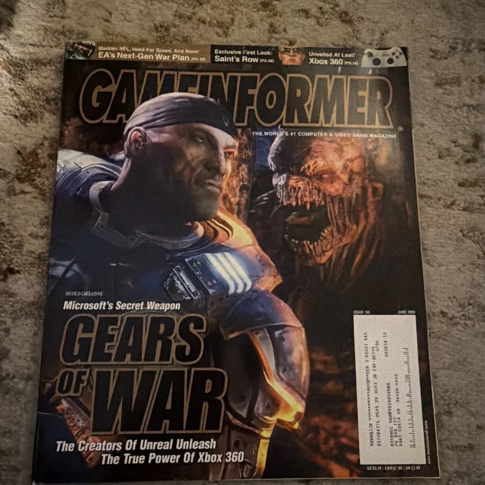 GAME INFORMER VIDEO GAME MAGAZINE JUNE 2005 GEARS OF WAR